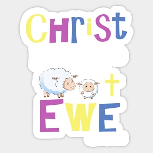 Christian Gifts for Kids - Christ Forgave Ewe Sticker